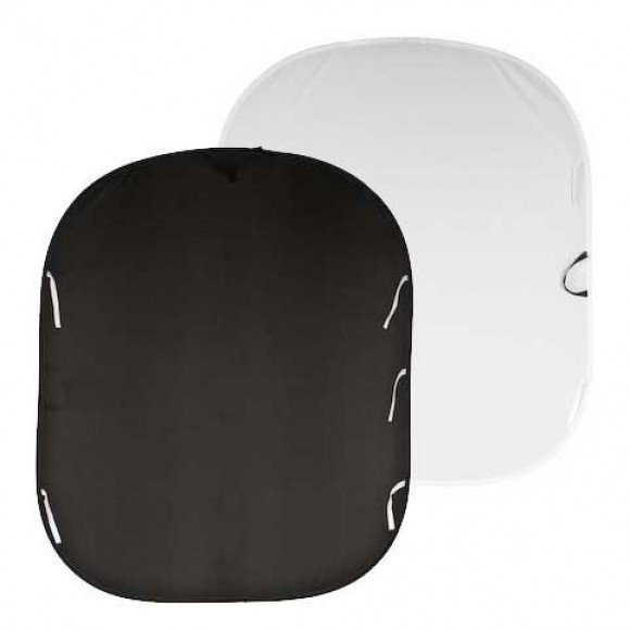 Lastolite Black-White Collapsible Reversible 1.8 x 2.1m Background LAS5921