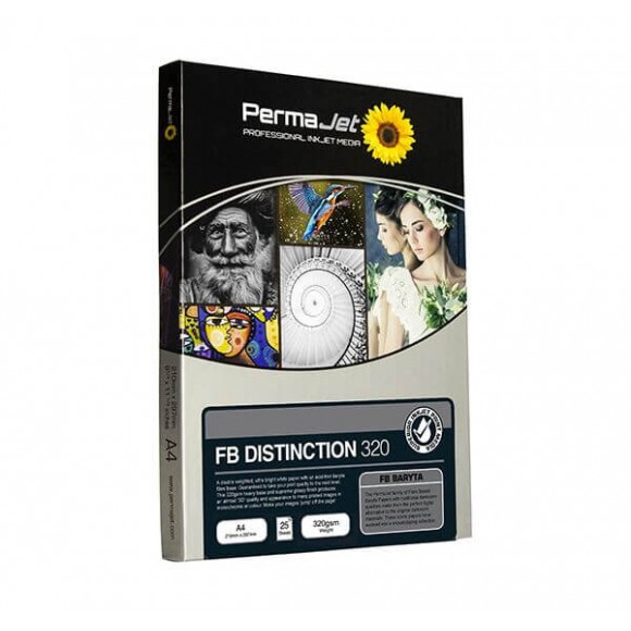 PermaJet Fibre Base (FB) Distinction 320gsm InkJet Paper (Choose)