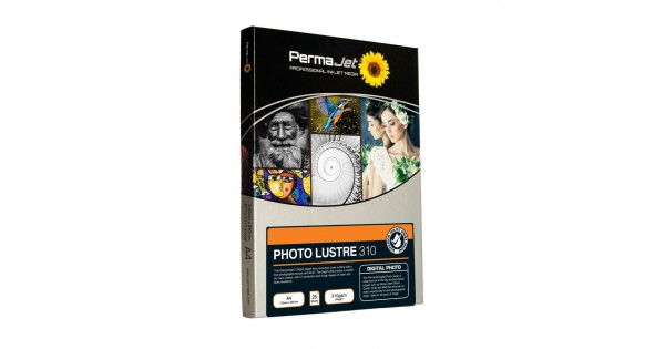 Papier Photo PermaJet Oyster 271 G/m² Blanc Lustre A2 - 25 Feuilles - Séchage Instantané, Résistant Aux UV