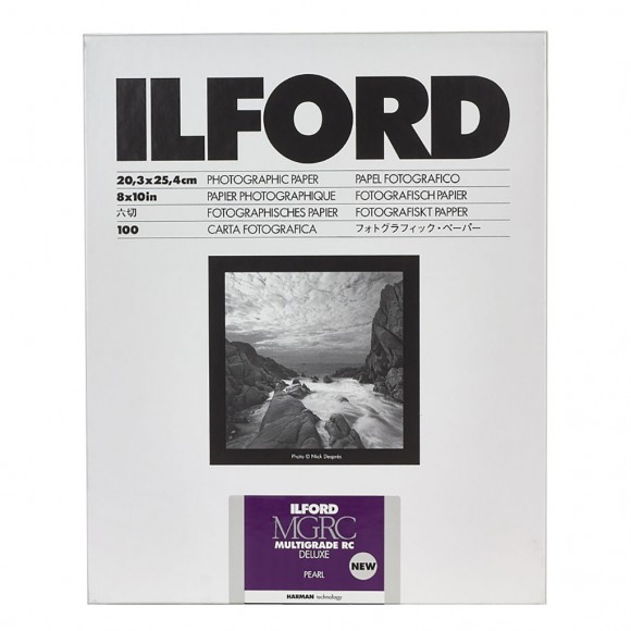 Ilford 8x10 MGRC Multigrade Deluxe Pearl Darkroom Paper 100pk