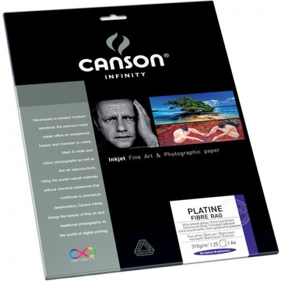 Canson Platine Fibre Rag 310gsm A4 25 Sheets