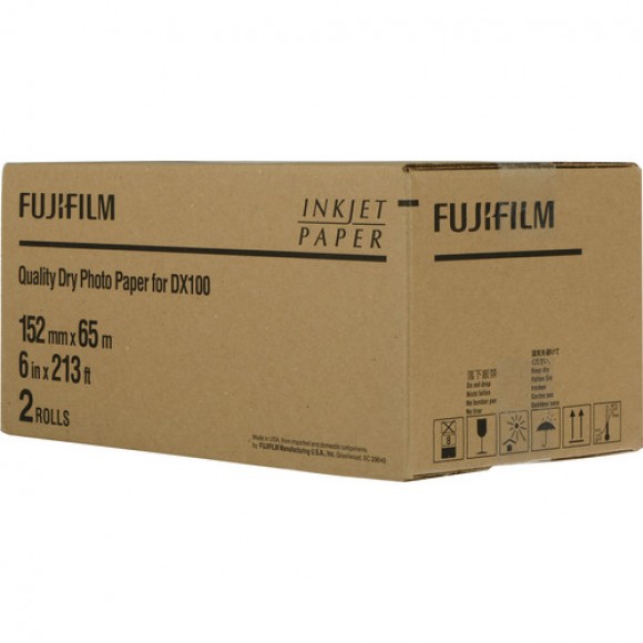 FujiFilm Glossy Photo Paper Roll for Frontier-S DX100/DE100 Printer (Choose size)