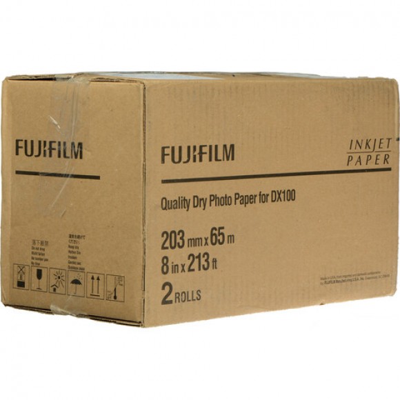 FujiFilm 8" x 213' Lustre Photo paper Roll for Frontier-S DX100/DE100 Printer (2-Pack)