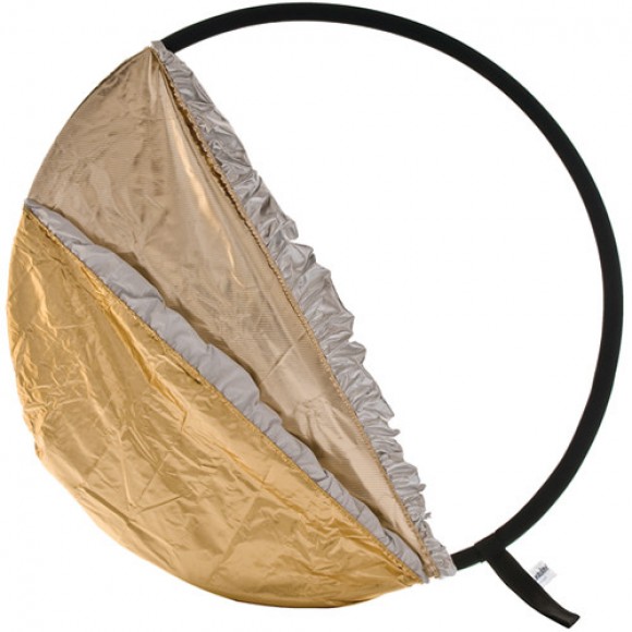 Lastolite Bottletop Collapsible Circular 75cm 5-in-1 Reflector - Sunfire, Silver, Gold, White and Diffuser LAS3096
