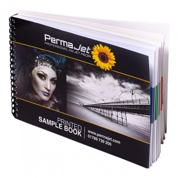 PermaJet A5 Printed Paper and Canvas Swatch Book ASWATCHA5