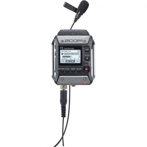 Zoom F1-LP Field Recorder with Lavalier Microphone