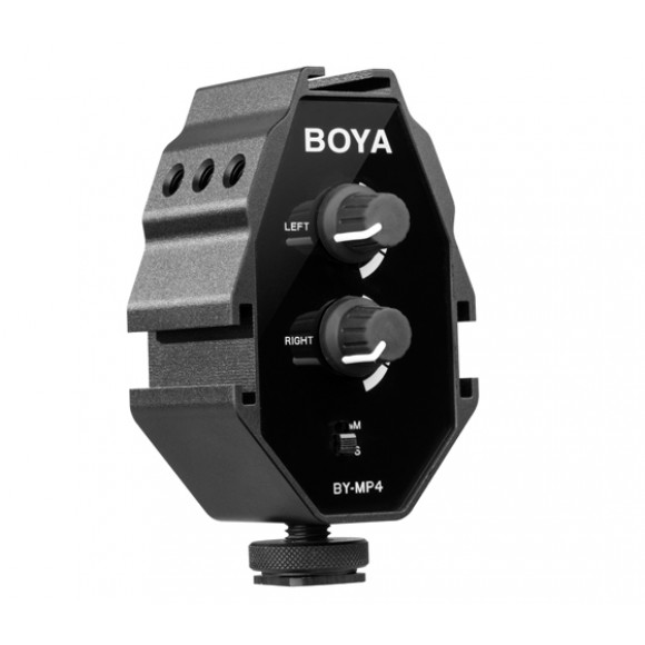 Boya BY-MP4 Two Channel Audio Mixer Adapter