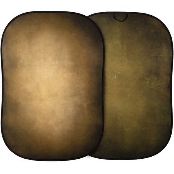 Lastolite Vintage Collapsible Reversible Tobacco-Olive 1.5 x 2.1m Background LAS5705