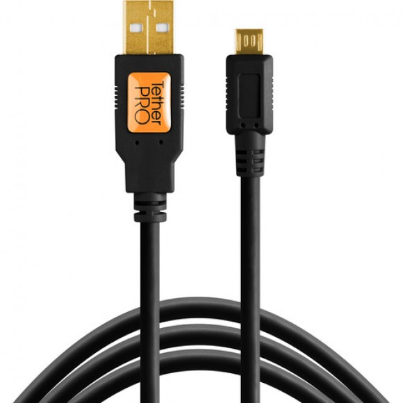 Tether Tools TetherPro USB 2.0 A Male to Micro-B 5-Pin 4.6m Cable