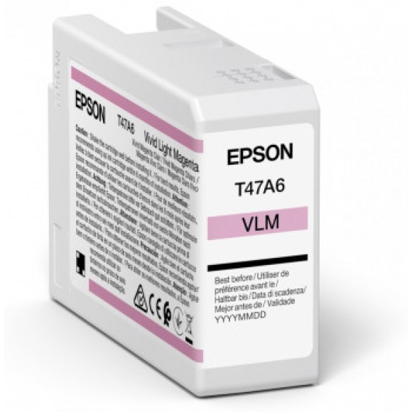 Epson T47A600 Vivid Light Magenta SC-P900 50ml ink Epson T47A600 Vivid Light Magenta SC-P900 50ml ink