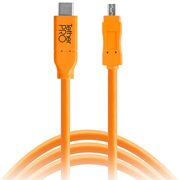 TetherTools USB-C to 2.0 Mini-B 8-Pin TET-CUC2615-ORG