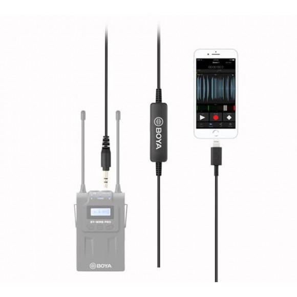 Boya 35C-L 3.5mm TRS to Lightning Connector/Lead Audio Cable