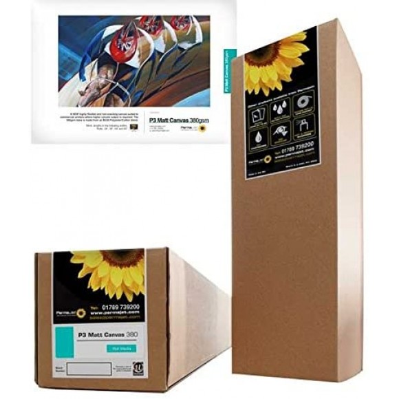PermaJet P3 Matt Canvas 380gsm 36inch x 18m Roll PJ24678