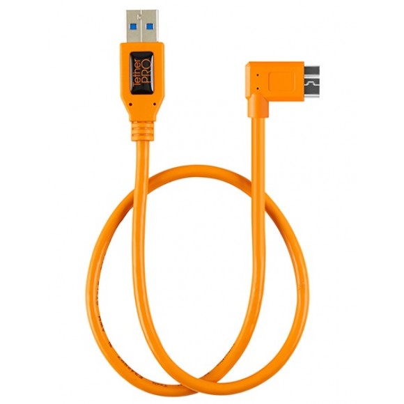 Tether Tools TetherPro Right Angle Adapter USB 3.0 to USB 3.0 Micro-B 5-Pin
