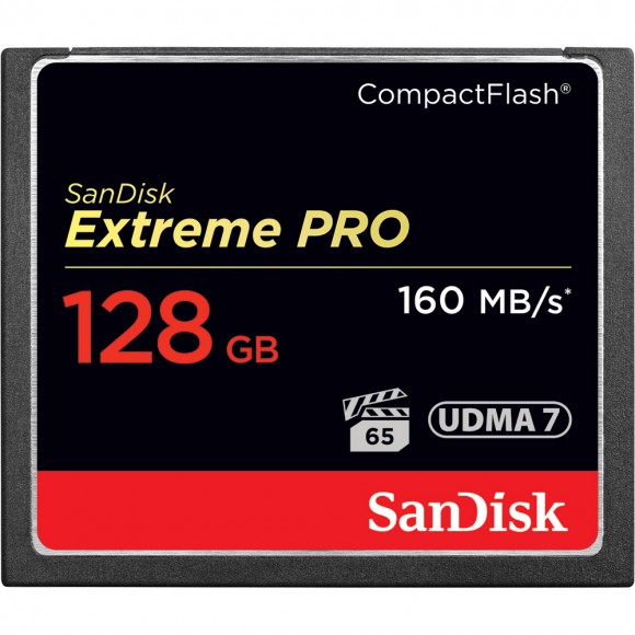 SanDisk 128GB Extreme Pro CompactFlash Memory Card (160MB/s)