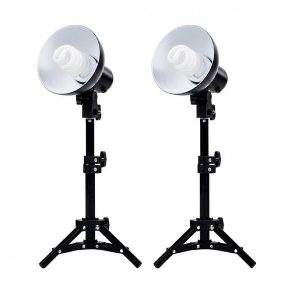 Interfit (Fovitec) StudioPRO 2 x Product Photography Fluorescent Lamp Lighting Kit