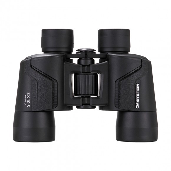 OM System 8 x 40 S Binoculars with Case and Strap (Black)