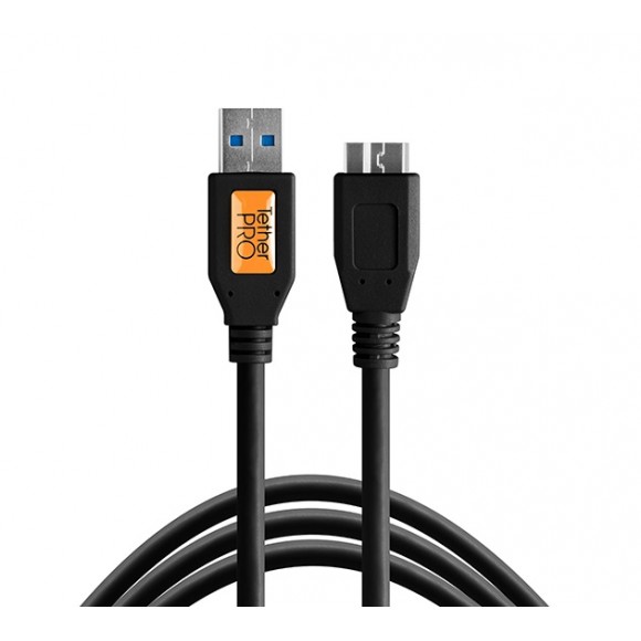 Tether Tools TetherPro USB 3.0 to Micro-B Cable (Black) CU5453