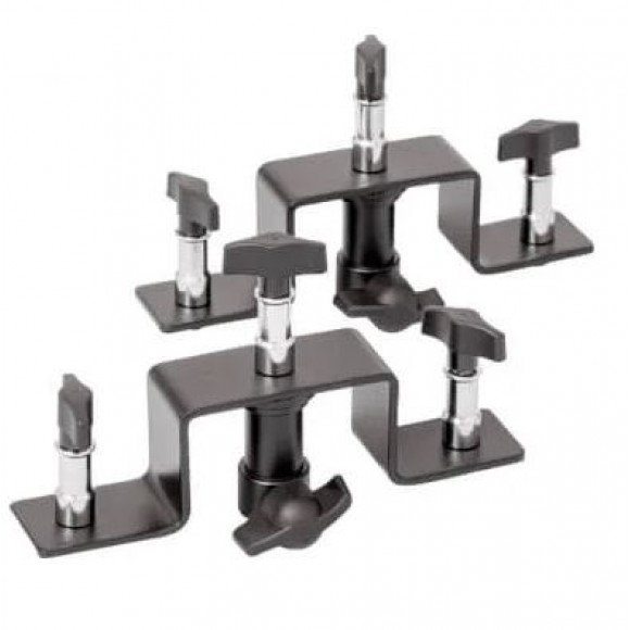 PixaPro Pair of Triple Telescopic Bar/Tube/Pole Holder/Bracket 