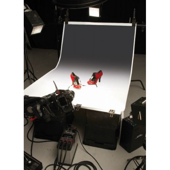 Colorama Colorgrad Background PVC 110x170cm White/Black 301