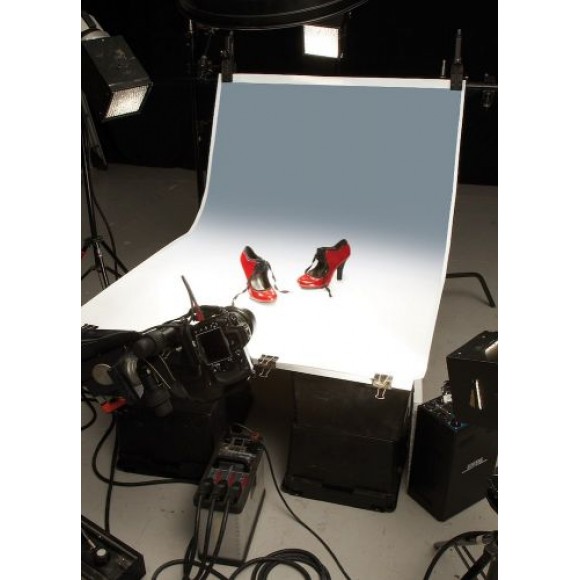 Colorama Colorgrad Background PVC110x170cm White/Grey 303