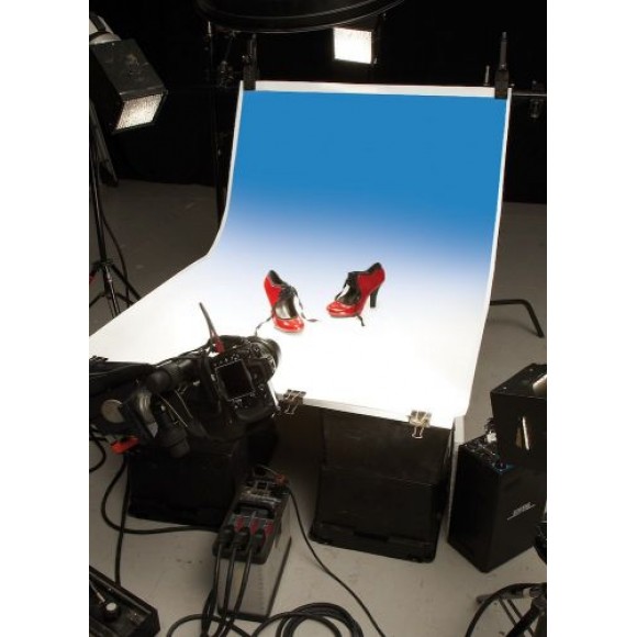 Colorama Colorgrad Background PVC 110x170cm White/Blue 312