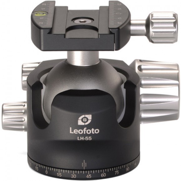 Leofoto LH-55 Low Profile Ball Head with 70mm Quick Release Plate