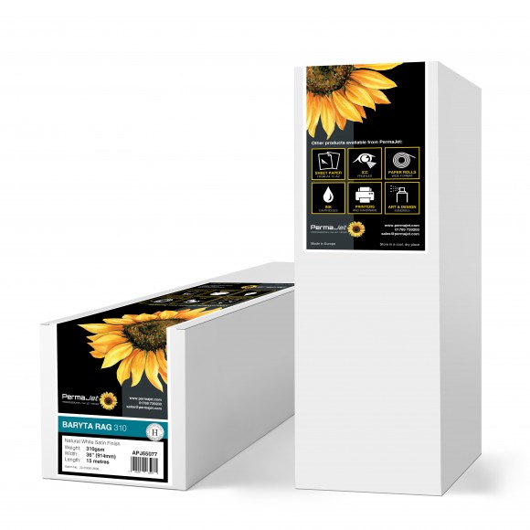 PermaJet Baryta Rag 310gsm 36in x 15m Roll
