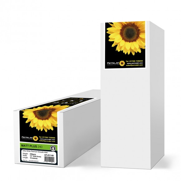 PermaJet Matt Plus 240gsm 13" x 10m Inkjet Paper Roll PJ51148