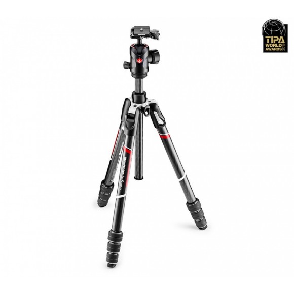Manfrotto Befree GT Carbon fibre Tripod - Twist Lock, Ball head