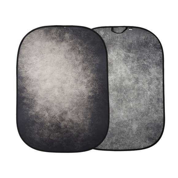 Lastolite Vintage Collapsible Reversible Urban (Smoke/Concrete) 1.5 x 2.1m Background LAS5745