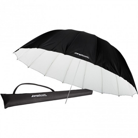 Westcott 7 Foot Parabolic Umbrella (Black/White) with Carry Case WES4634