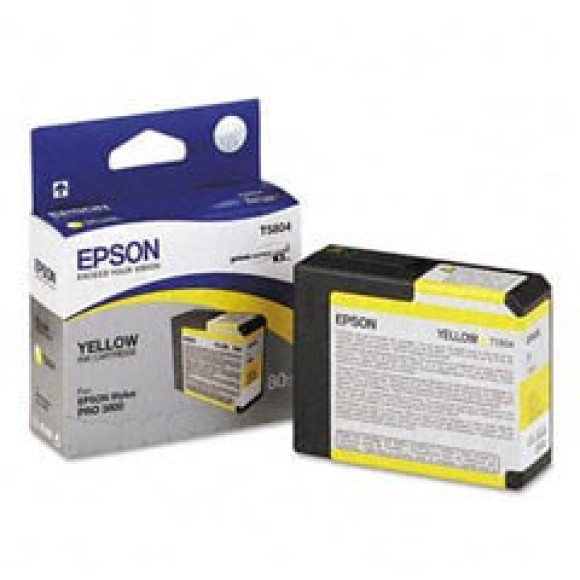 Epson Yellow Ink for 3800 & 3880 Printers 80ml T5804
