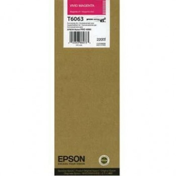 Epson Vivid Magenta Ink 4800-4880 Printers 220ml T606300