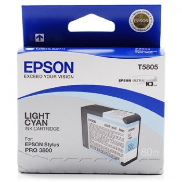 Epson Light Cyan Ink for 3800 & 3880 Printers 80ml T5805
