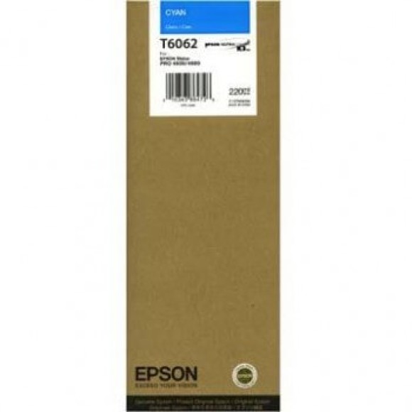 Epson Cyan Ink 4800 - 4880 Printers 220ml T606200