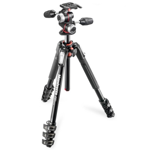 Manfrotto 190X-Pro4 Section Aluminium Tripod & 3 Way Head