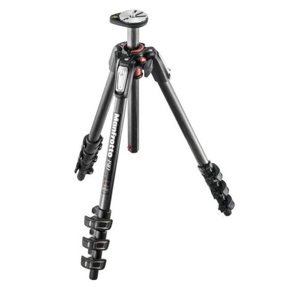 Manfrotto 190 Carbon Fibre 4-section Tripod with Horizontal Column MN-MT190CXPRO4