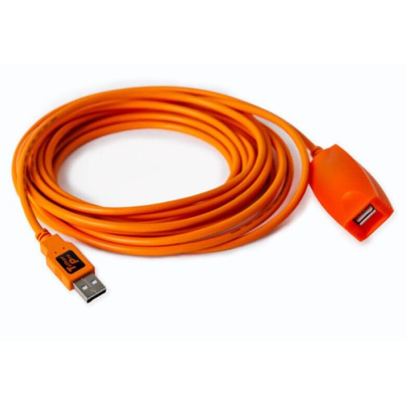 Tether Tools TetherPro USB 2.0 Active Extension Cable 16ft (4.9m) in Orange CU1917