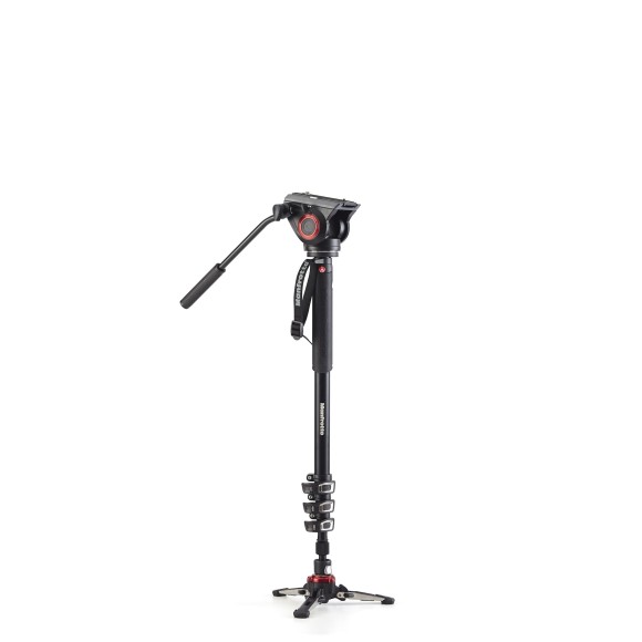 Manfrotto XPRO 4 Section Video Monopod with Fluid Head & FLUIDTECH Base (MN-MVMXPRO500)